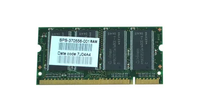 370556-001 - HP 256MB DDR-333MHz PC2700 non-ECC Unbuffered CL2 200-Pin SoDimm 2.5V Memory Module
