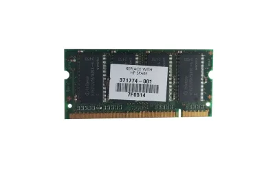 371774-001 - HP 256MB DDR-266MHz PC2100 non-ECC Unbuffered CL2.5 200-Pin SoDimm 2.5V Memory Module