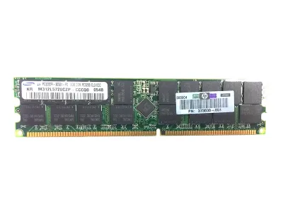 373030R-051 - HP 2GB DDR-400MHz PC3200 ECC Registered CL3 184-Pin DIMM 2.5V Dual Rank Memory Module