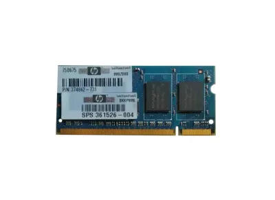 374662-731 - HP 512MB DDR2-533MHz PC2-4200 non-ECC Unbuffered CL4 200-Pin SoDimm 1.8V Memory Module