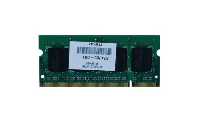 374725-001 - HP 512MB DDR2-400MHz PC2-3200 non-ECC Unbuffered CL3 200-Pin SoDimm 1.8V Memory Module