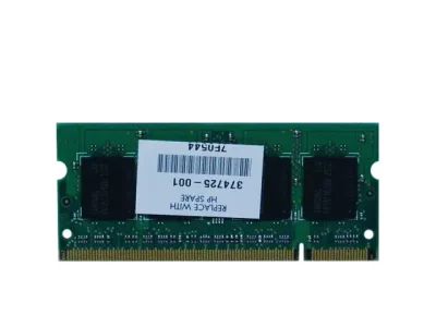374725-001N - HP 512MB DDR2-400MHz PC2-3200 non-ECC Unbuffered CL3 200-Pin SoDimm 1.8V Memory Module