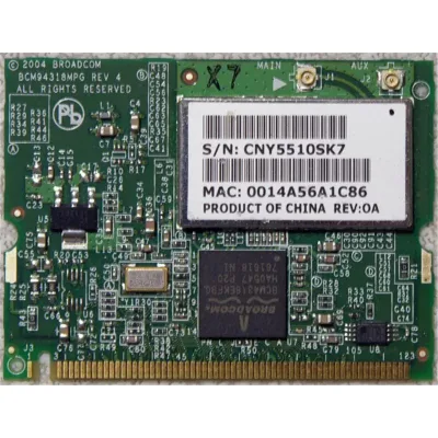 377325-001 - HP Mini PCI 54G 802.11b/g High Speed Wireless Lan (WLAN) Network Interface Card for Pavilion Notebook PCs
