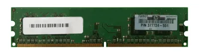 377724-551 - HP 256MB DDR2-667MHz PC2-5300 non-ECC Unbuffered CL5 240-Pin DIMM 1.8V Memory Module