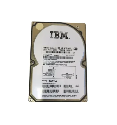 37L7204 - IBM 9.1GB 10000RPM Ultra-160 SCSI 80-Pin Hot-Swappable 3.5-inch Hard Drive