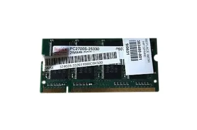 383480-001N - HP 256MB DDR-333MHz PC2700 non-ECC Unbuffered CL2 200-Pin SoDimm 2.5V Memory Module