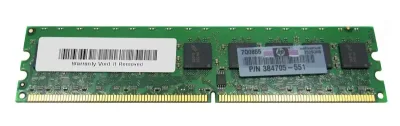 384705-551 - HP 1GB DDR2-667MHz PC2-5300 ECC Unbuffered CL5 240-Pin DIMM 1.8V Memory Module