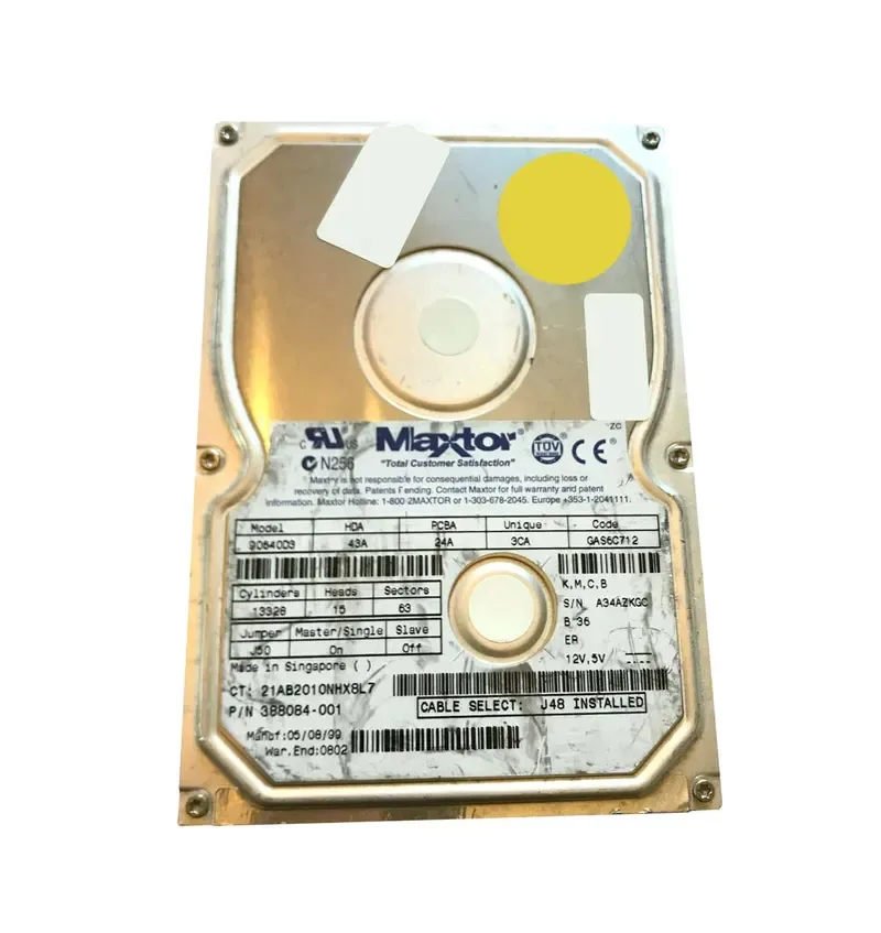 388084-001 - Compaq 6GB 5400PM ATA-66 3.5-inch Hard Drive