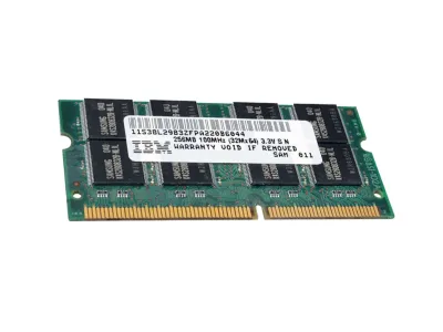 38L2983 - IBM 256MB 133MHz PC133 non-ECC Unbuffered CL3 144-Pin SoDimm Memory Module