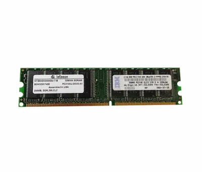 38L4791 - IBM 256MB DDR-266MHz PC2100 non-ECC Unbuffered CL2.5 184-Pin DIMM Memory Module