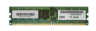 38L5092 - IBM 512MB DDR2-400MHz PC2-3200 ECC Registered CL3 240-Pin DIMM Single Rank Memory Module