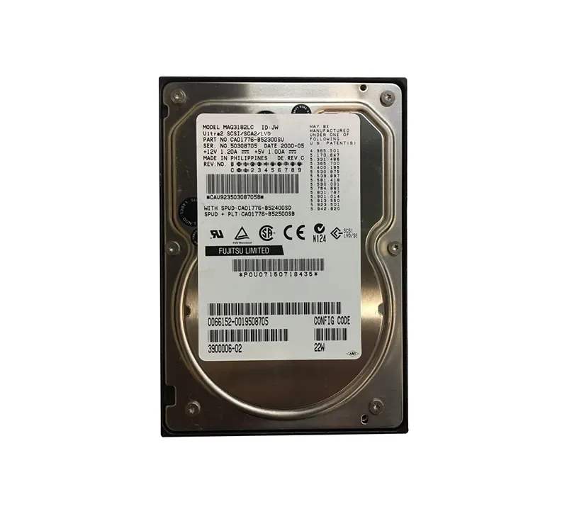 390-0006 - Sun 18.2GB 10000RPM Ultra-160 SCSI LVD Hot-Pluggable 80-Pin 3.5-inch Hard Drive