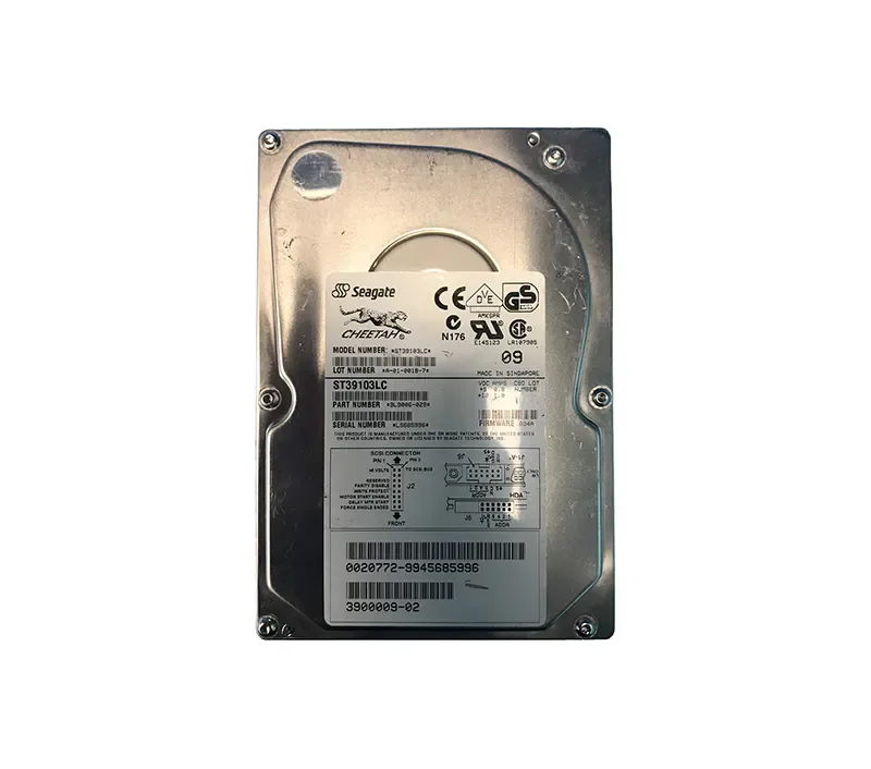 390-0009-02 - Sun 9.1GB 10000RPM Ultra-2 Wide SCSI Hot Swap LVD 80-Pin 3.5-inch Hard Drive