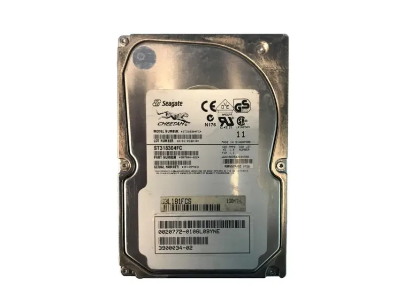 390-0034 - Sun 18.2GB 10000RPM Fibre Channel 100MB/s Hot-Pluggable 3.5-inch Hard Drive