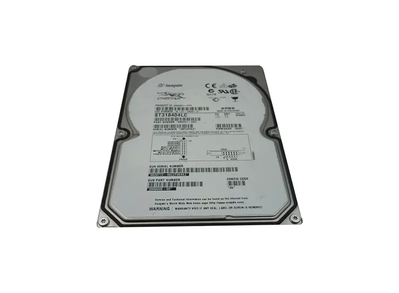 390-0038 - Sun 18.2GB 10000RPM Ultra-160 SCSI LVD Hot-Pluggable 80-Pin 3.5-inch Hard Drive
