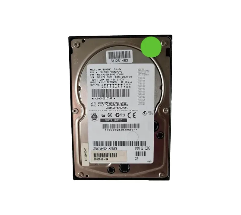 390-0043-03 - Sun 18GB 10000RPM Ultra 160 SCSI 3.5-inch Hard Drive
