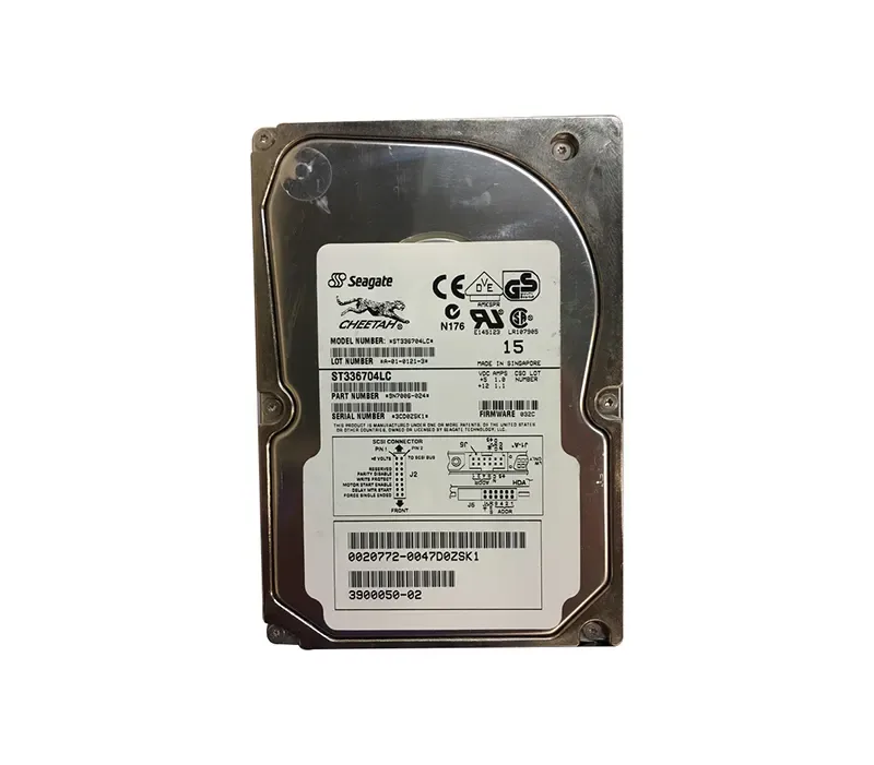 390-0050-03 - Sun 36.4GB 10000RPM Ultra-160 SCSI 80-Pin Hot-Swappable 4MB Cache 3.5-inch Hard Drive
