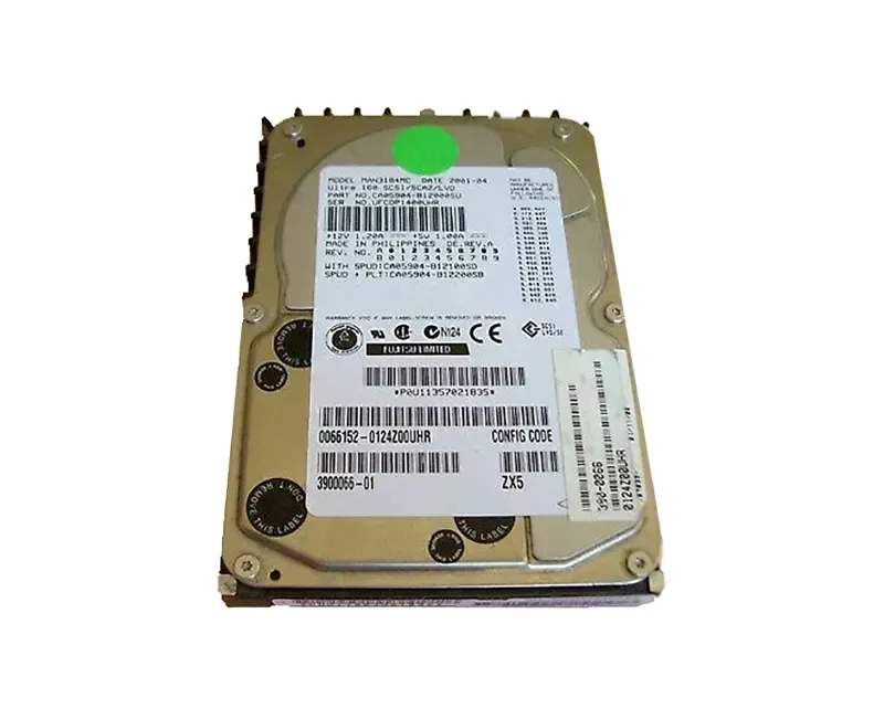 390-0066-01 - Sun 18.2GB 10000RPM Ultra-160 SCSI LVD Hot-Pluggable 80-Pin 3.5-inch Hard Drive