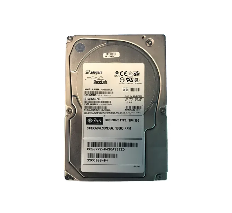 390-0109 - Sun 36.4GB 10000RPM Ultra-320 SCSI LVD Hot-Pluggable 80-Pin 3.5-inch Hard Drive