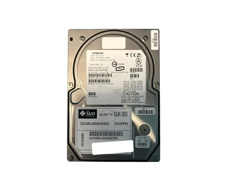 390-0111 - Sun 36.4GB 10000RPM Ultra-320 SCSI LVD Hot-Pluggable 80-Pin 3.5-inch Hard Drive