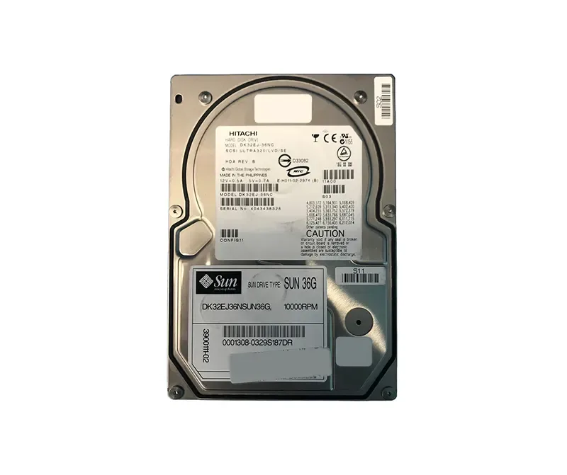 390-0111-05 - Sun 36.4GB 10000RPM Ultra-320 SCSI LVD Hot-Pluggable 80-Pin 3.5-inch Hard Drive