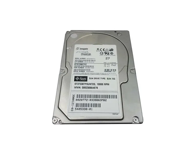 390-0121-03 - Sun 73GB 10000RPM Fibre Channel 2Gb/s Hot-Swappable 8MB Cache 3.5-inch Hard Drive
