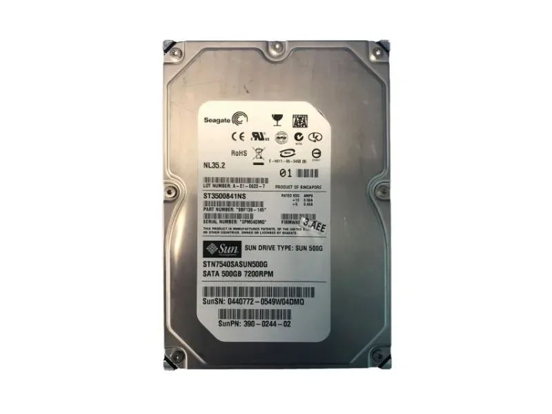 390-0244 - Sun 500GB 7200RPM SATA 3GB/s NCQ 3.5-inch Hard Drive