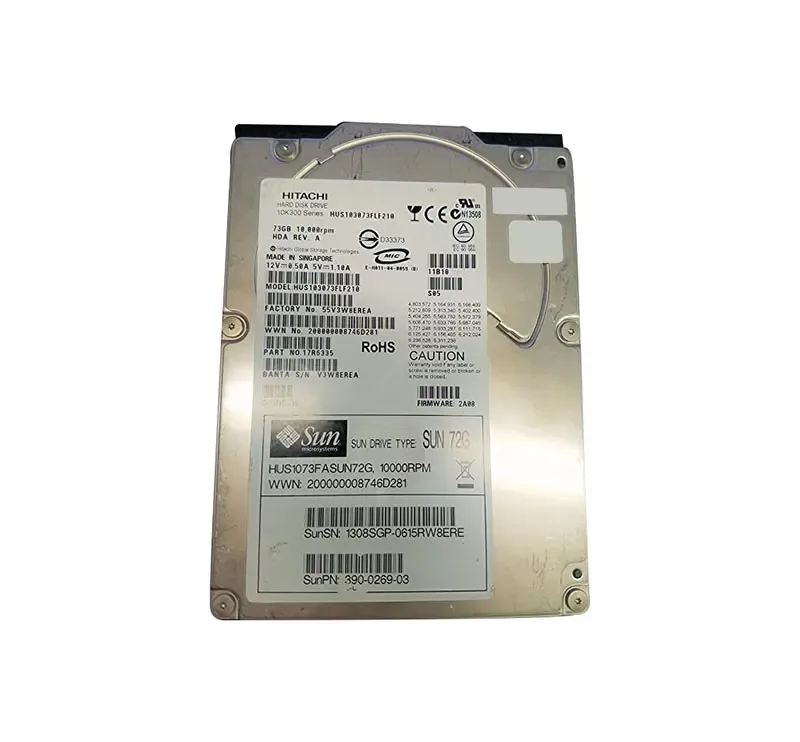 390-0269 - Sun 73GB 10000RPM Fibre Channel 2GB/s 3.5-inch Hard Drive