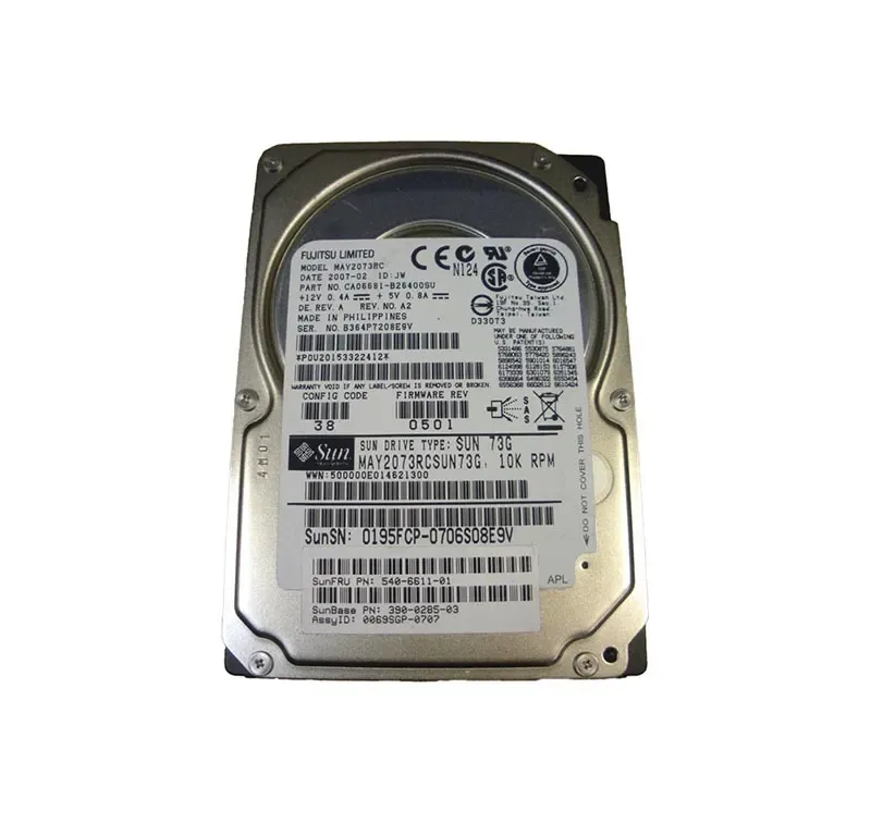 390-0285 - Sun 73GB 10000RPM 2.5-inch SAS 3Gbps Hot Swappable Hard Drive