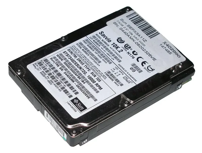 390-0323-02 Sun 73GB 10000RPM SAS 3GB/s 16MB Cache Hot-Swappable 2.5-inch Hard Drive