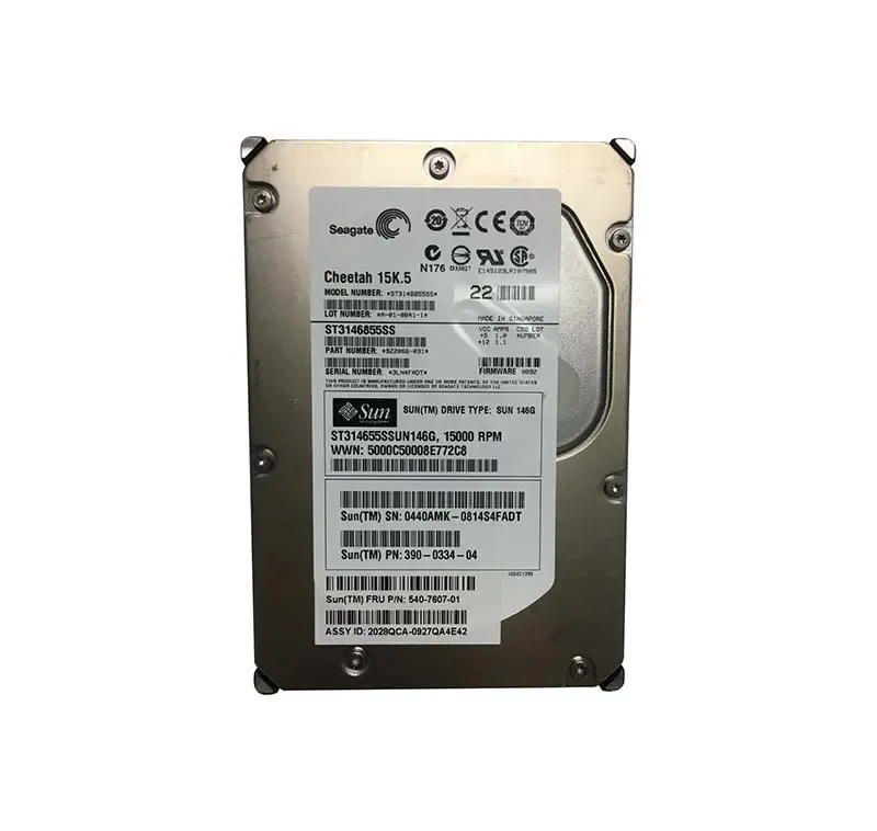 390-0334 - Sun 146GB 15000RPM SAS 3GB/s Hot-Pluggable 3.5-inch Hard Drive