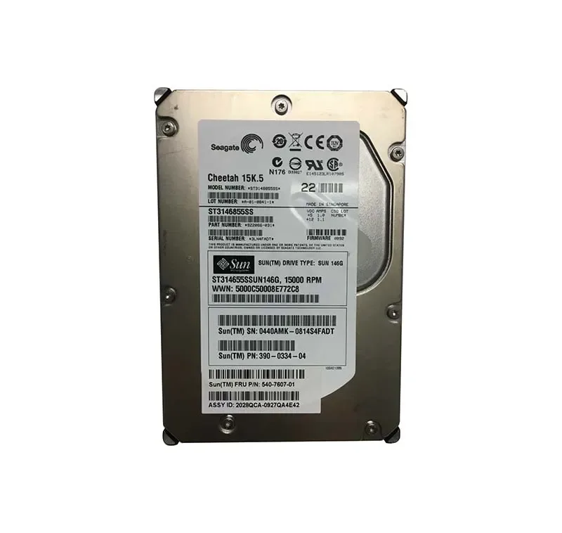 390-0334-03 - Sun 146GB 15000RPM SAS 3GB/s Hot-Pluggable 3.5-inch Hard Drive