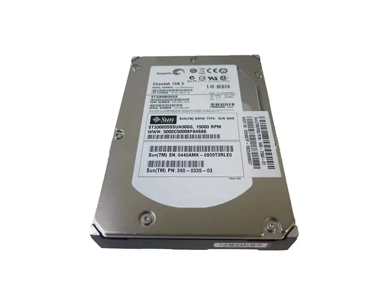 390-0335-01 - Sun 300GB 15000RPM SAS 3GB/s Hot-Pluggable 16MB Cache 3.5-inch Hard Drive