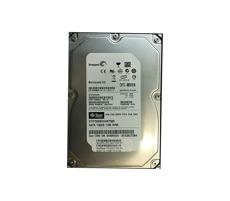 390-0356-03 - Sun 750GB 7200RPM SATA 3GB/s 3.5-inch Hard Drive