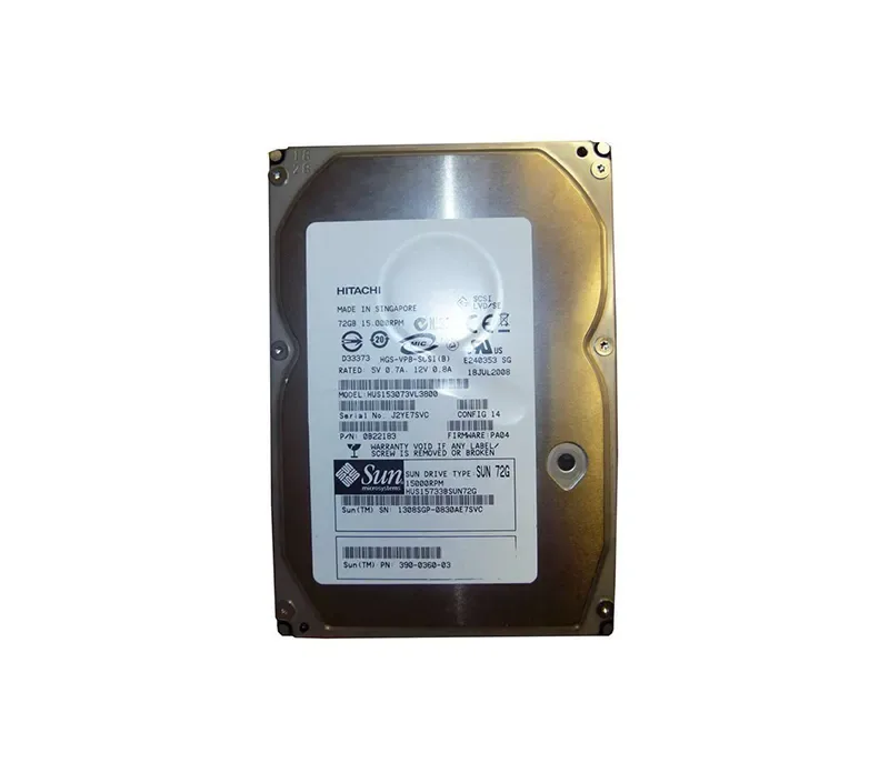 390-0360-01 - Sun 73GB 15000RPM Ultra-320 SCSI LVD Hot-Pluggable 80-Pin 3.5-inch Hard Drive