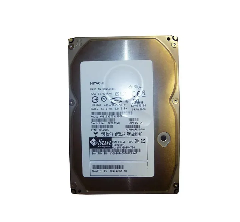 390-0360-02 - Sun 73GB 15000RPM Ultra-320 SCSI LVD Hot-Pluggable 80-Pin 3.5-inch Hard Drive