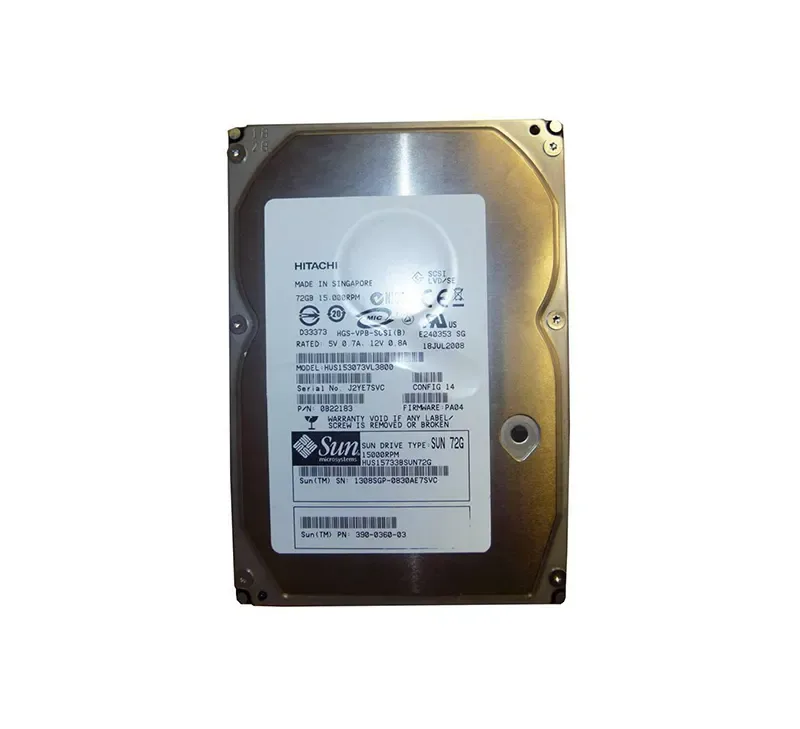 390-0360-03 - Sun 73GB 15000RPM Ultra-320 SCSI LVD Hot-Pluggable 80-Pin 3.5-inch Hard Drive