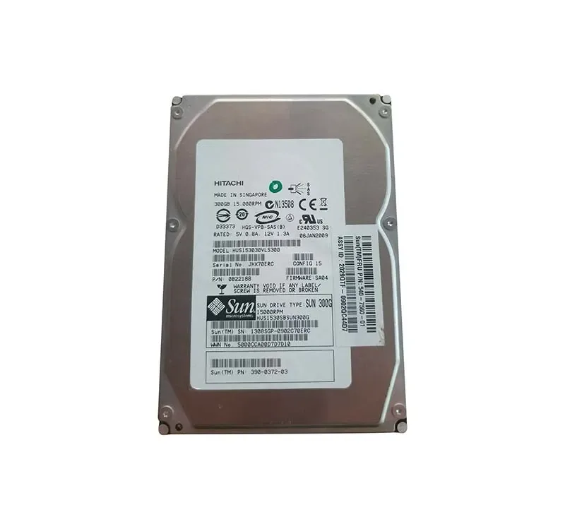 390-0372 - Sun 300GB 15000RPM SAS 3GB/s Hot-Pluggable 16MB Cache 3.5-inch Hard Drive