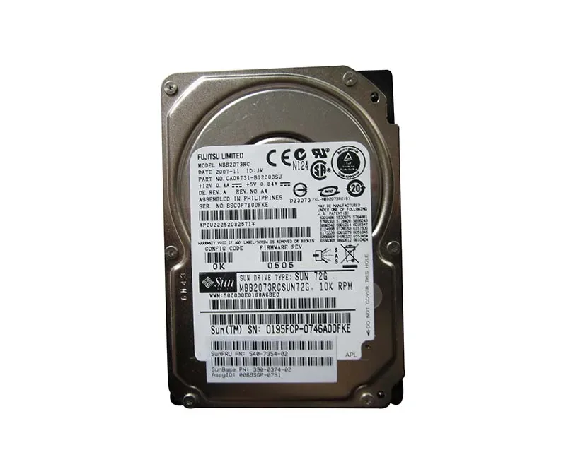 390-0374-03 - Sun 73GB 10000RPM SAS 3Gb/s 2.5-inch Hard Drive