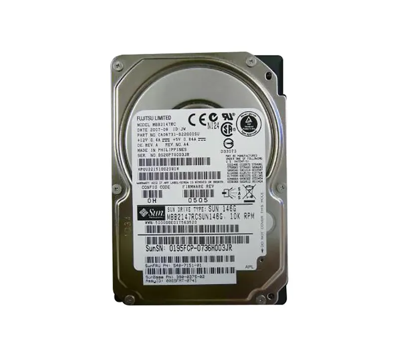 390-0375-04 - Sun 146GB 10000RPM SAS 3Gb/s 2.5-inch Hard Drive