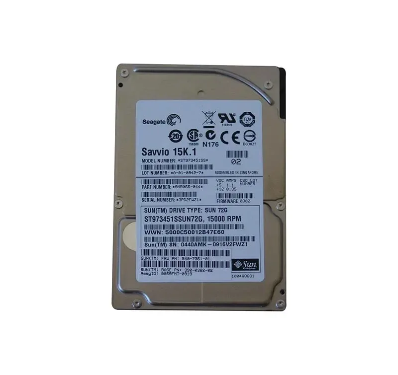 390-0382-03 - Sun 73GB 15000RPM SAS 3GB/s 16MB Cache 2.5-inch Hard Drive