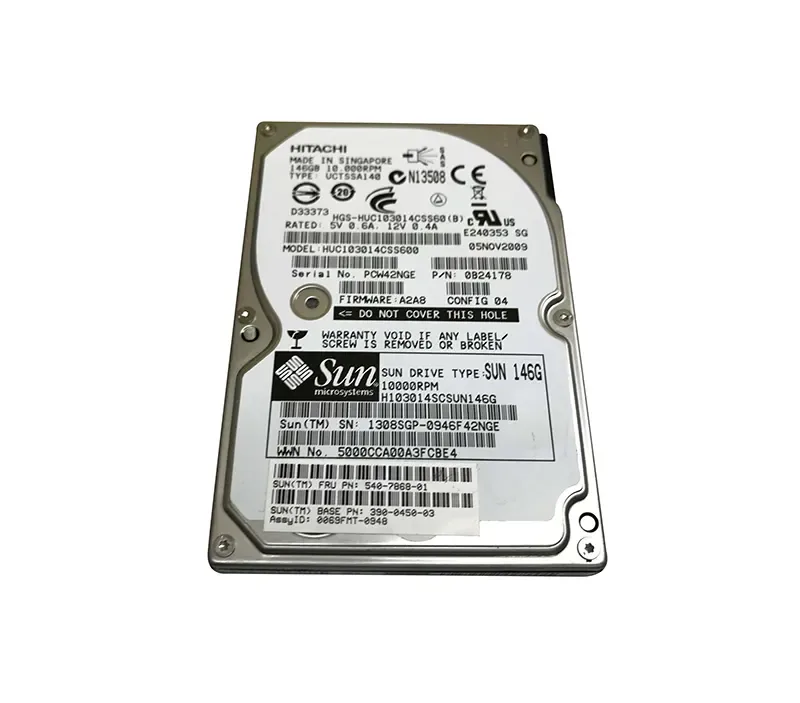 390-0450-02 - Sun 146GB 10000RPM SAS SFF Hard Drive