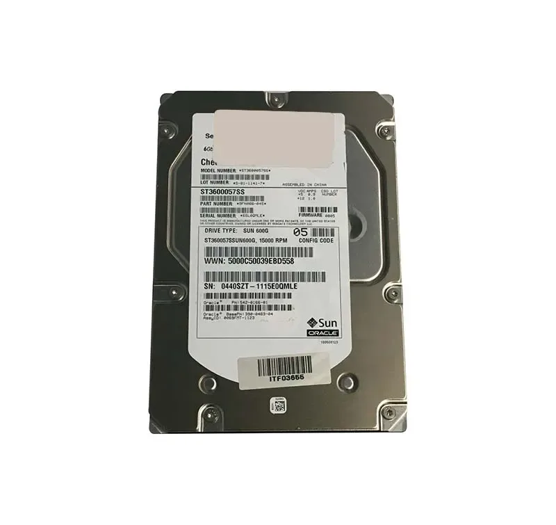 390-0463-04 - Sun 600GB 15000RPM SAS 6GB/s Hot-Pluggable 16MB Cache 3.5-inch Hard Drive