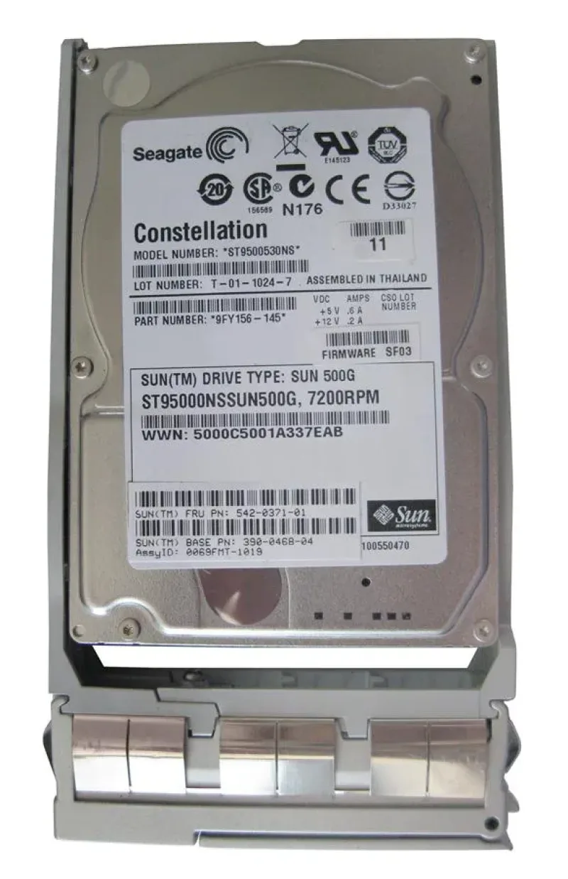 390-0468-04 - Sun 500GB 7200RPM SATA 3Gb/s 32MB Cache 2.5-inch Hard Drive