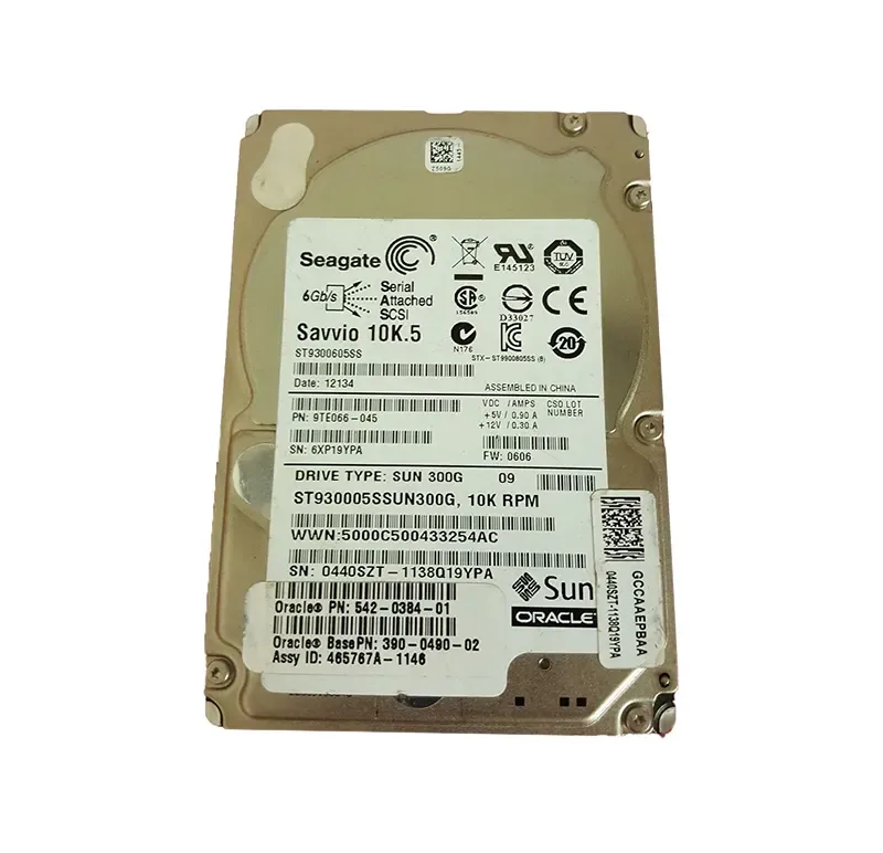 390-0490-01 - Sun 300GB 10000RPM 2.5-inch SAS 6Gbps 16MB Cache Hot Swappable Hard Drive