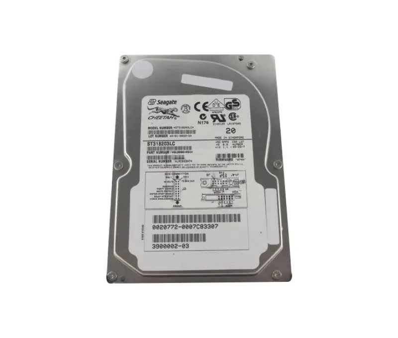 3900002-02 - Sun 18GB 10000RPM Ultra 160 SCSI 3.5-inch Hard Drive