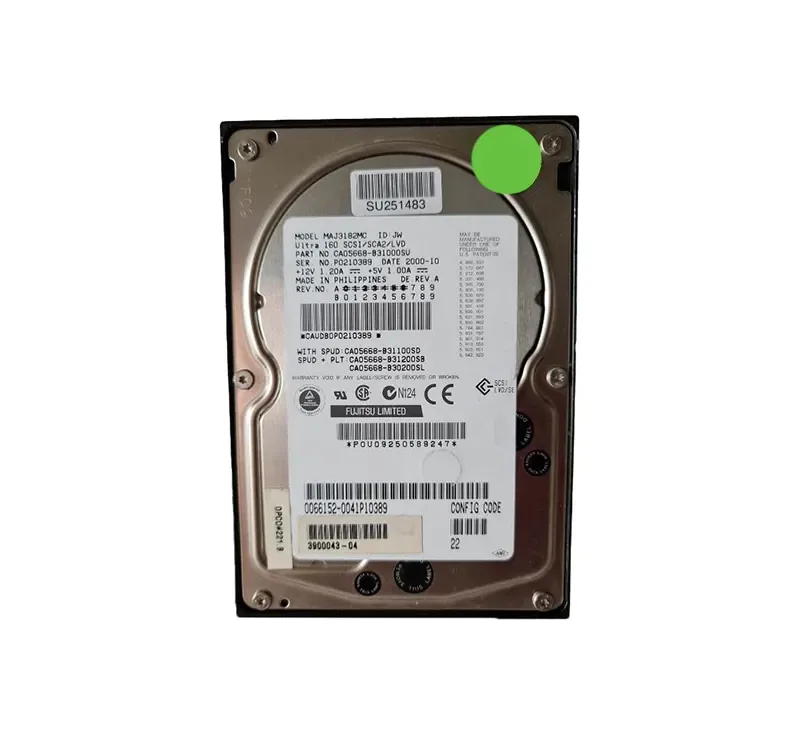 3900043-03 - Sun 18.2GB 10000RPM Ultra-160 SCSI 80-Pin 4MB Cache 3.5-inch Hard Drive