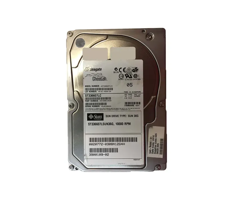 390-0109 - Sun 36.4GB 10000RPM Ultra-320 SCSI LVD Hot-Pluggable 80-Pin 3.5-inch Hard Drive