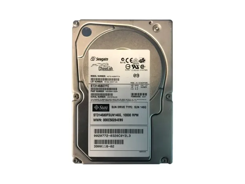 390-0118 - Sun 146GB 10000RPM Fibre Channel 2Gb/s Hot-Pluggable 3.5-inch Hard Drive