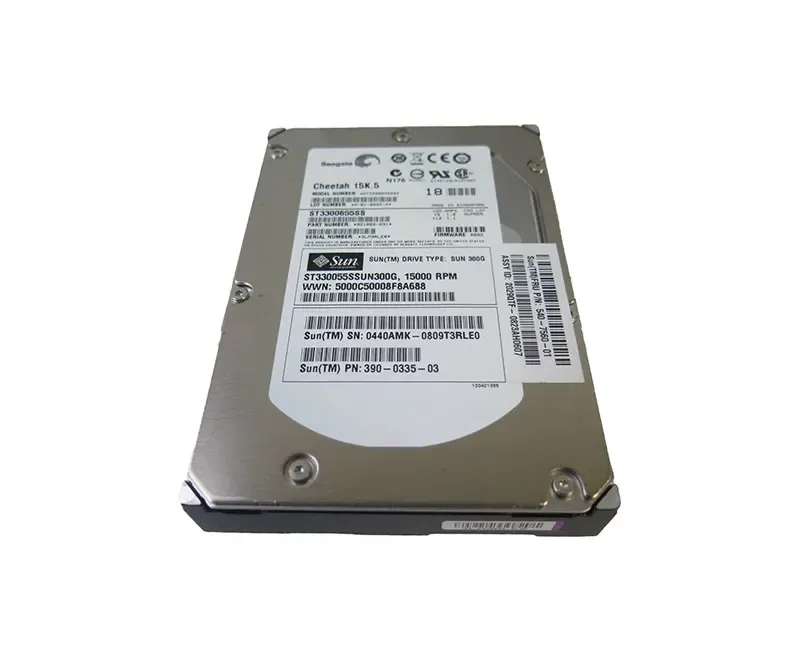 3900335-02 - Sun 300GB 15000RPM SAS 3GB/s Hot-Pluggable 16MB Cache 3.5-inch Hard Drive